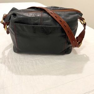 Hobo Shoulder Satchel Bucket Leather Handbag Purse